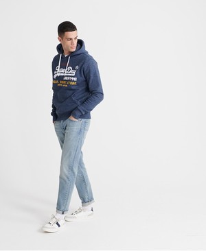 Superdry 04 Daman Straight Férfi Farmer Kék | EKRYZ9381